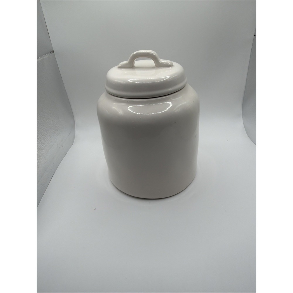 Rae Dunn COOKIES Canister Large White Ceramic Farmhouse Cookie Jar - Picture 3 of 6
